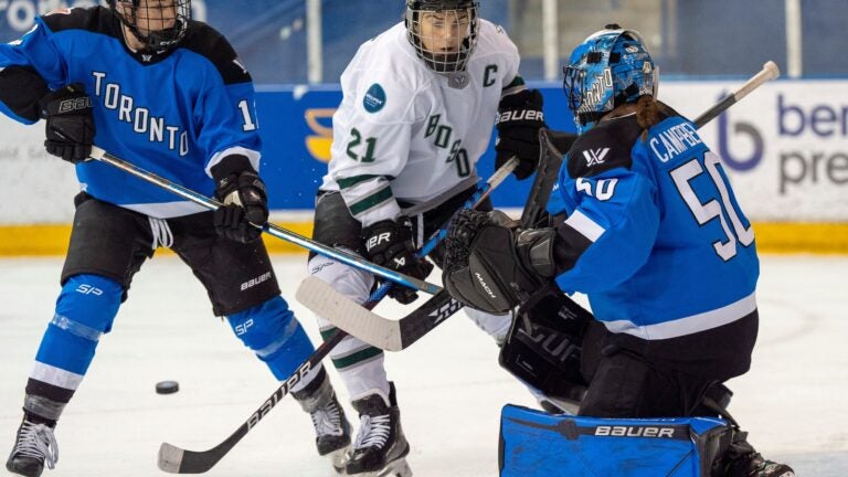 PWHL Boston pours it on late but falls at Toronto, 3-1