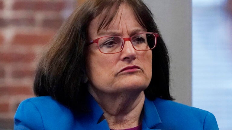 FILE - U.S. Rep. Annie Kuster, D-N.H., listens during a hearing, March 14, 2022, in Manchester, N.H.