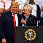 President Donald Trump and Senate Majority Leader Mitch McConnell of Ky.