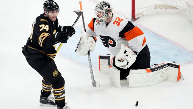 Charlie Coyle Scores Twice As Bruins Hold Off Flyers 6-5