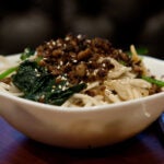 A bowl of Dan Dan Noodles served at The Baldwin Bar at Sichuan Garden II in Woburn.