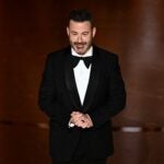 Jimmy Kimmel hosts the 2024 Oscars.