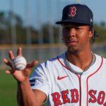 Boston Red Sox pitcher Brayan Bello (66) during Picture Day at Boston Red Sox Spring Training.