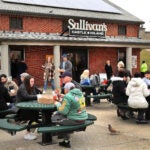 Dozens of customers sit outside of Sullivan's Castle Island.