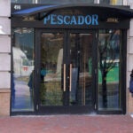 Outside of Pescador, a restaurant in Kenmore Square.