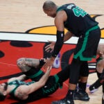 Jayson Tatum Al Horford Celtics Heat