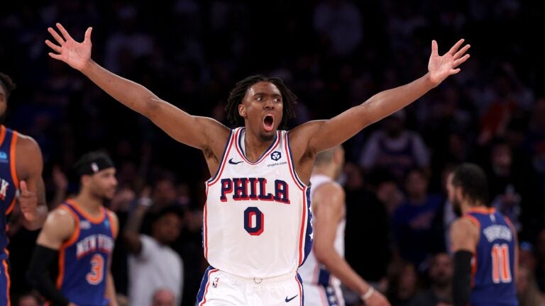 Tyrese Maxey saves 76ers from elimination with huge finish in OT win that cuts Knicks’ lead to 3-2