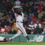 Colton Cowser of the Orioles hits a solo home run in the fifth inning.
