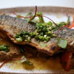 Za'atar Brown Butter Trout at Comfort Kitchen.