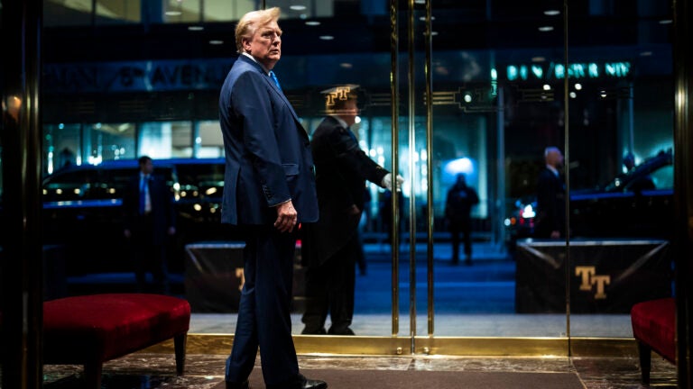 Donald Trump at Trump Tower in New York.