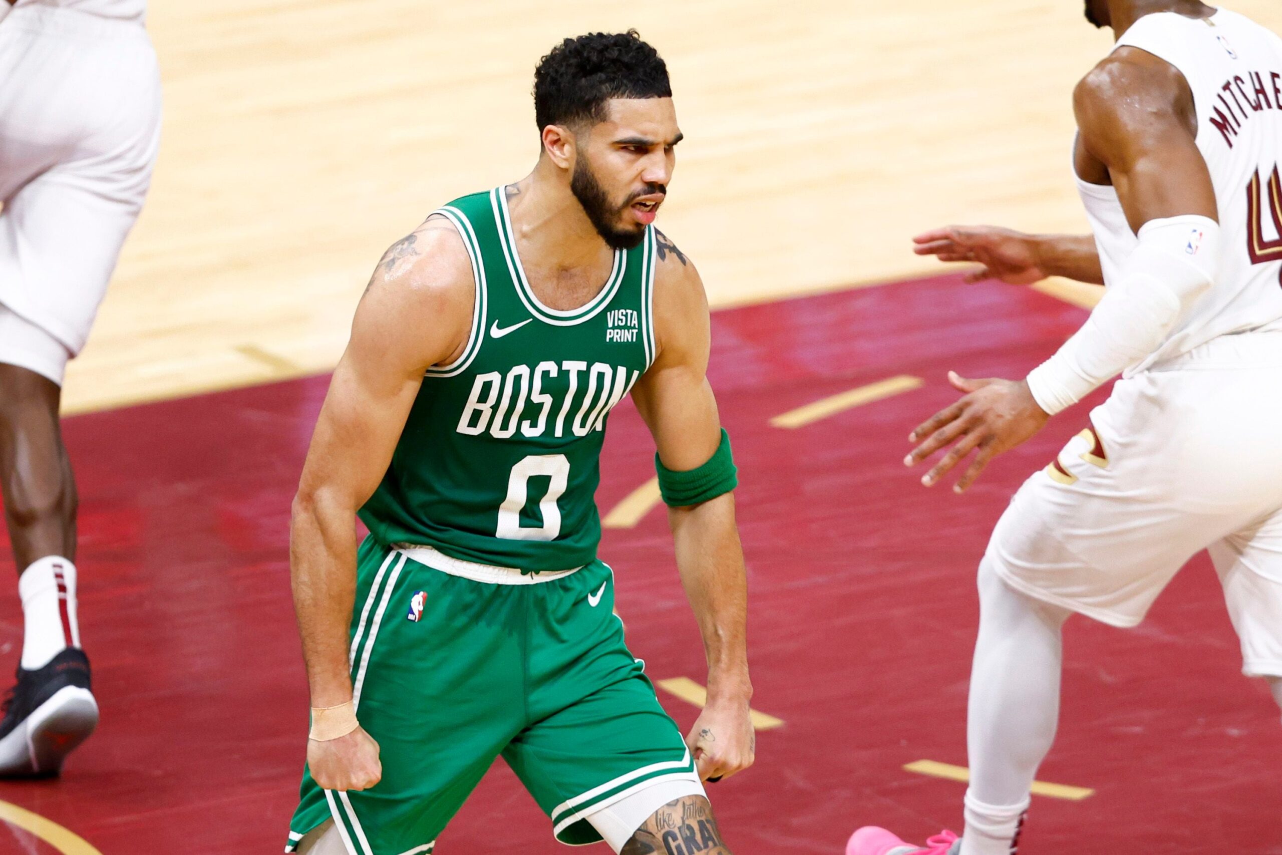 Jayson Tatum, Brown paint Cleveland green with strong inside play