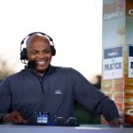 WEST PALM BEACH, FLORIDA - FEBRUARY 26: Commentator Charles Barkley looks on during Capital One's The Match IX at The Park West Palm on February 26, 2024 in West Palm Beach, Florida.