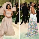 Mindy Kaling, left, and Ayo Edebiri attend The Metropolitan Museum of Art's Costume Institute benefit gala.