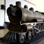 An antique weathervane that once sat on top of a Vermont railway station.