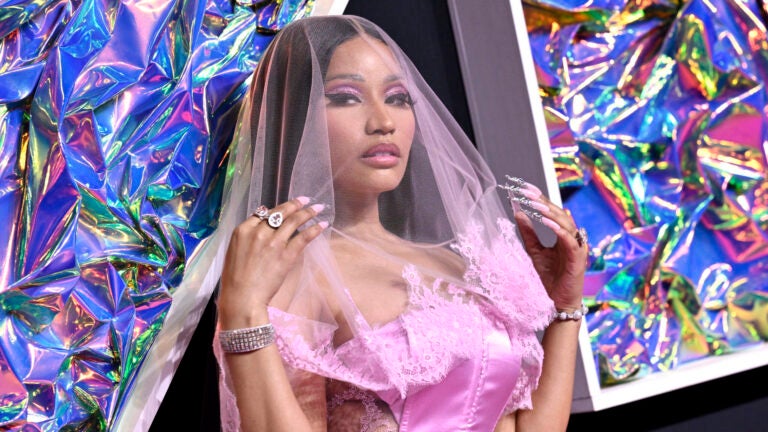 Nicki Minaj arrives at the MTV Video Music Awards on Sept. 12, 2023, at the Prudential Center in Newark, N.J.