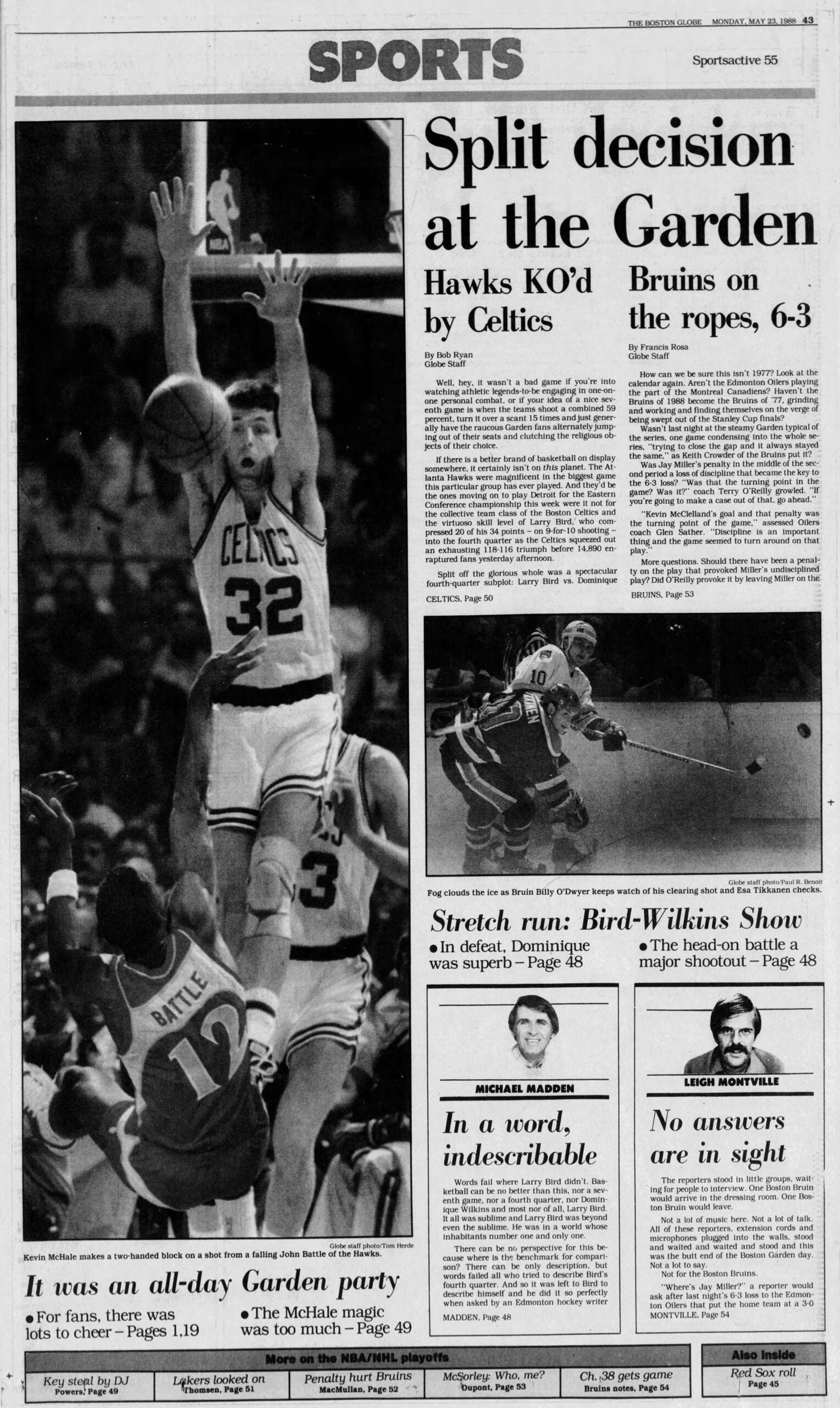 Celtics Hawks Game 7 1988