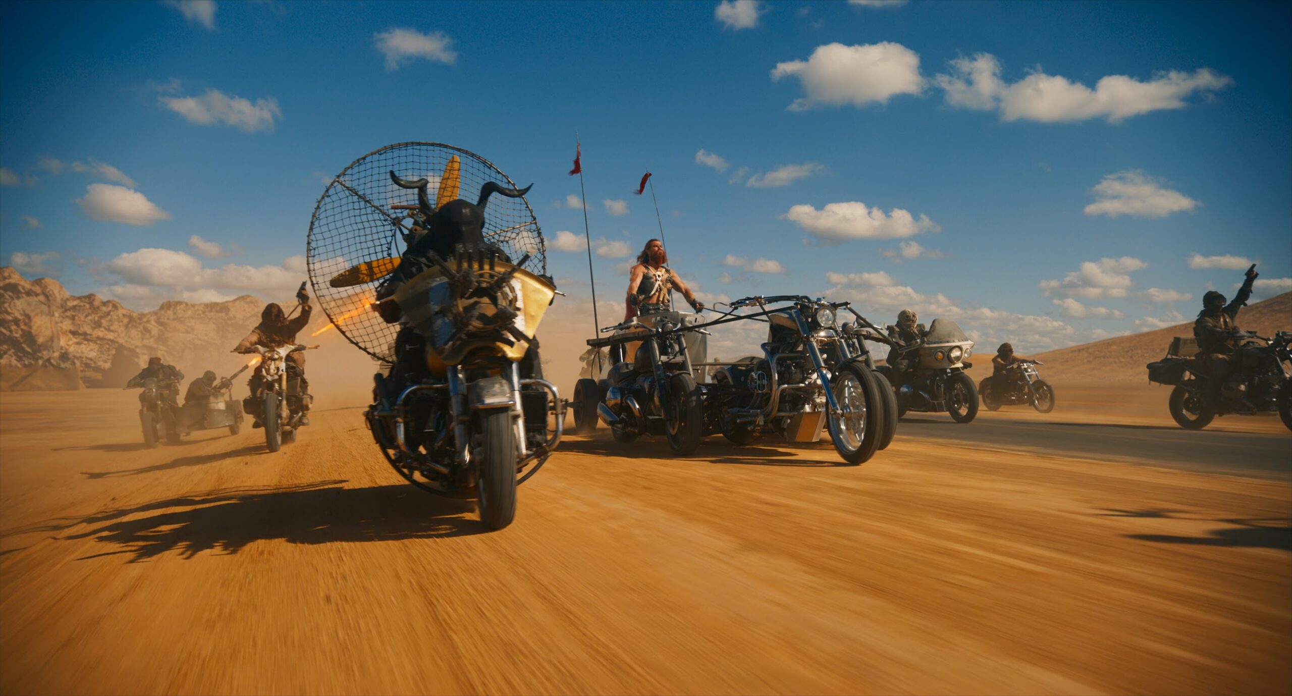 Chris Hemsworth and his gang of marauders in "Furiosa: A Mad Max Saga."