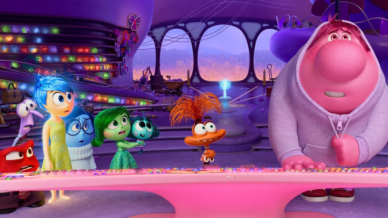 Disney and Pixar’s “Inside Out 2” returns to the mind of newly minted teenager Riley, where her Emotions Anger (voice of Lewis Black), Fear (voice of Tony Hale), Joy (voice of Amy Poehler), Sadness (voice of Phyllis Smith) and Disgust (voice of Liza Lapira) must make room for new Emotions, including Envy (voice of Ayo Edebiri), Anxiety (voice of Maya Hawke) and Embarrassment (voice of Paul Walter Hauser).