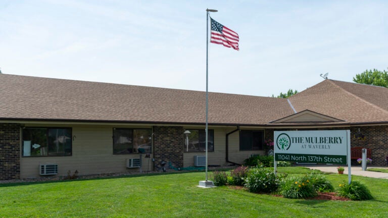 An exterior view of The Mulberry at Waverly nursing home.