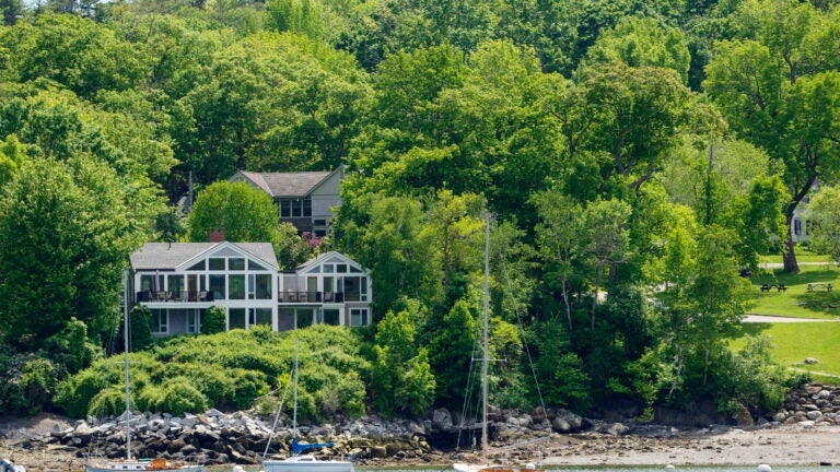 The homes of Lisa Gorman and Amelia and Arthur Bond in Camden, Maine.