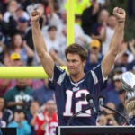 Former New England Patriots quarterback Tom Brady is honored at half time. The New England Patriots hosted the Philadelphia Eagles in their NFL season opening game on Sept. 10 at Gillette Stadium in Foxborough.