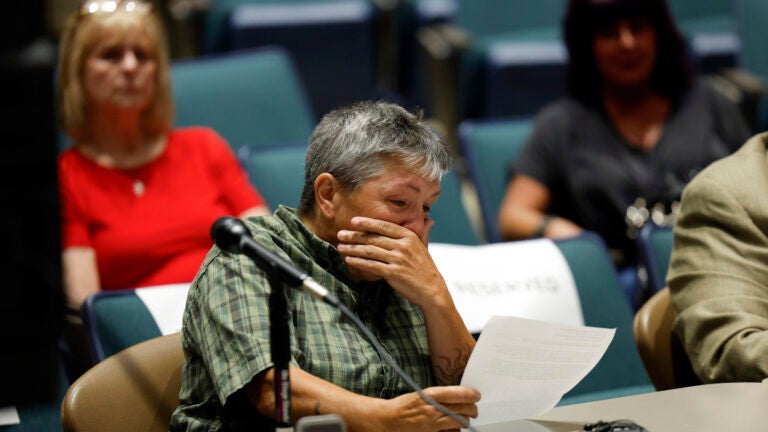 Dawn Brindley, one of the members of the Jar Heads Motorcycle Club who was riding the day seven motorists were killed, spoke during a hearing on Wednesday.