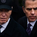 President Joe Biden with his son Hunter Biden.