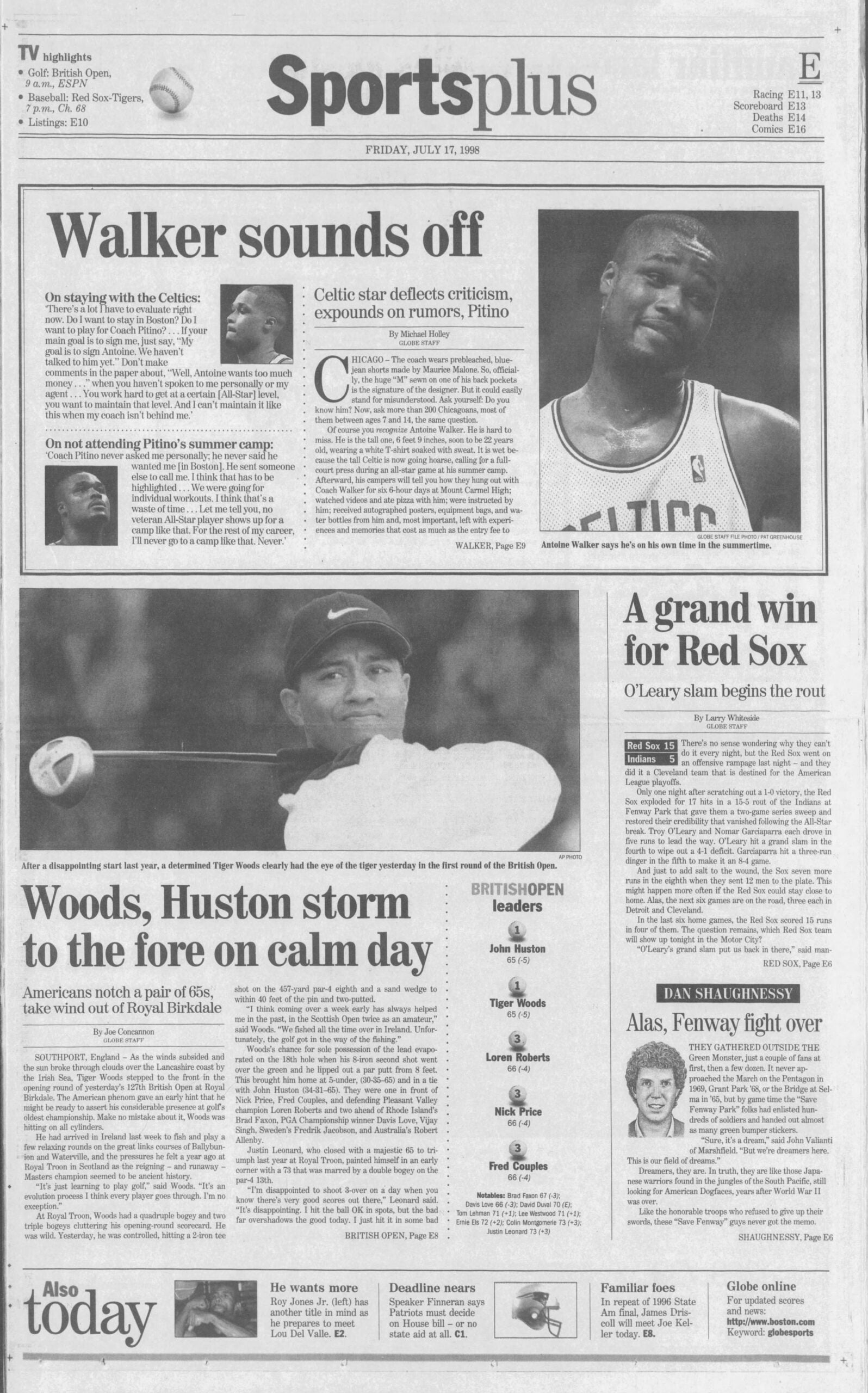 1998 Boston Globe Sports