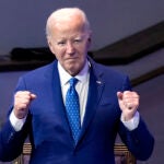President Joe Biden attends a church service.