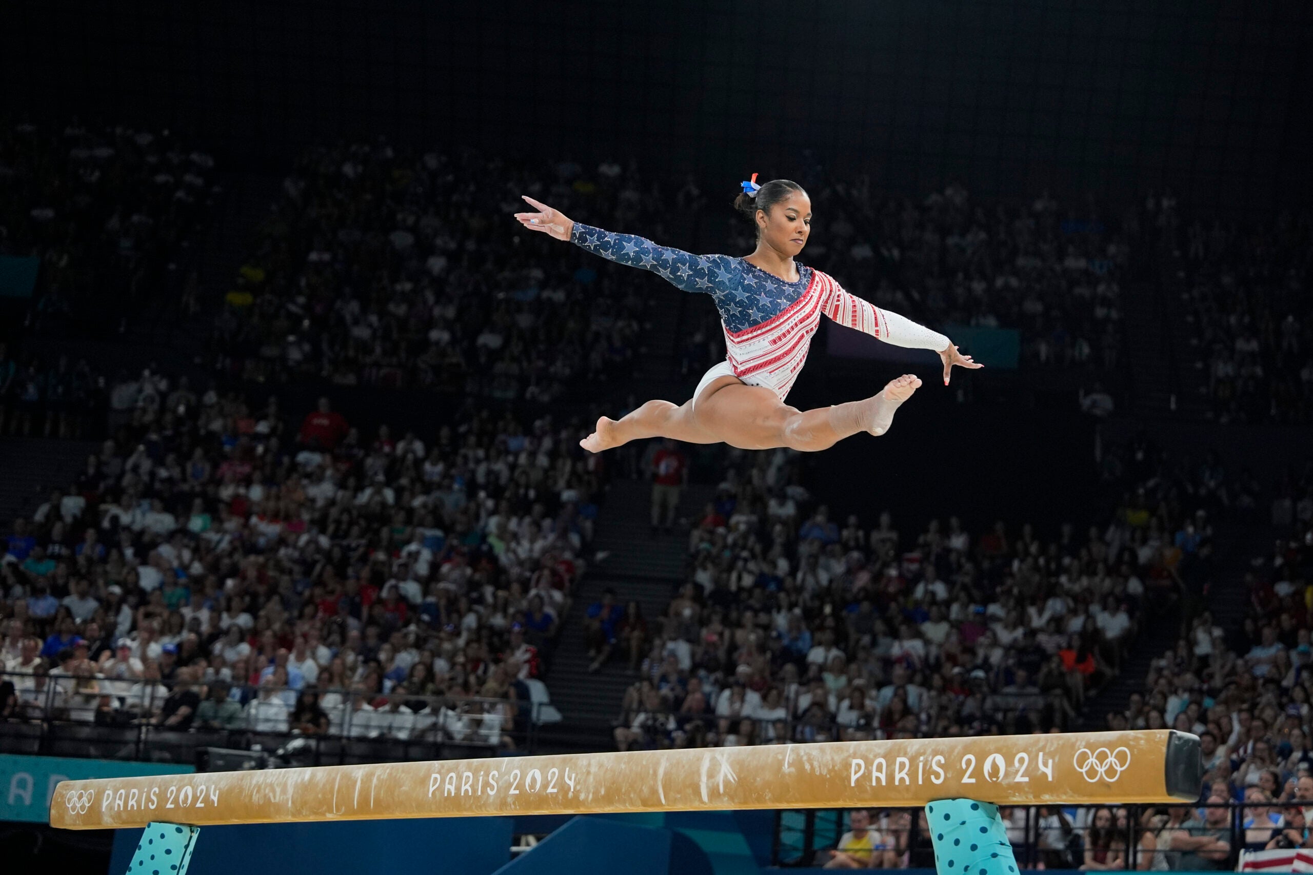 Jordan Chiles, of the United States.