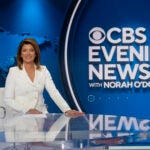 Norah O'Donnell on the new set of "CBS Evening News with Norah O'Donnell" in Washington, D.C.
