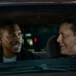 John Ashton as Chief John Taggart, Eddie Murphy as Axel Foley and Judge Reinhold as Billy Rosewood in Beverly Hills Cop: Axel F, streaming on Netflix July 3.