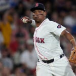 Red Sox 3B Rafael Devers during a June 24 game at Fenway Park.
