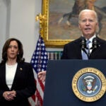 FILE - President Joe Biden speaks from the Roosevelt Room of the White House in Washington, July 14, 2024.