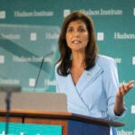 FILE - Former U.N. Ambassador Nikki Haley speaks in Washington, May 22, 2024. Haley is releasing the delegates she won during this year's Republican primary so that they're free to support Donald Trump at next week's convention.