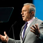 Independent presidential candidate Robert F. Kennedy Jr. delivers a keynote speech at the FreedomFest Vegas event Friday, July 12, 2024, in Las Vegas.