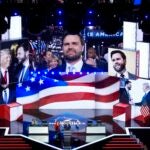 Lt. Governor Jon Husted nominates Republican vice presidential candidate Sen. JD Vance, R-Ohio, during the Republican National Convention Monday, July 15, 2024, in Milwaukee.