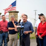 House Committee on Homeland Security Chairman Rep. Mark E. Green, R-Tenn., speaks to reporters after leading a bipartisan visit on Monday, July 22, 2024, to the site of the July 13 Trump campaign rally in Butler, Pa.