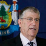 FILE - Independent gubernatorial candidate Eliot Cutler speaks at a news conference Wednesday, Nov. 3, 2010, in Portland, Maine.