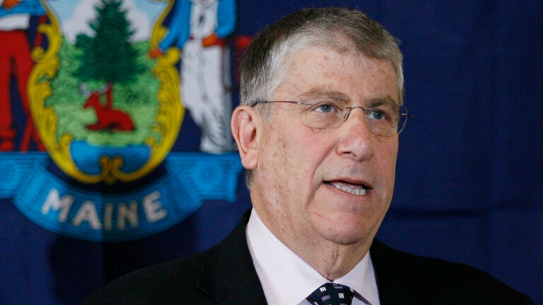 FILE - Independent gubernatorial candidate Eliot Cutler speaks at a news conference Wednesday, Nov. 3, 2010, in Portland, Maine.