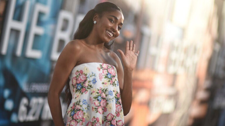 Ayo Edebiri arrives at the premiere of "The Bear" Season 3 at the El Capitan Theatre on Tuesday, June 25, 2024, in Los Angeles.