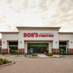 Bob's Discount Furniture storefront in Manchester, CT. Bob's Discount Furniture is not Bob's Stores.