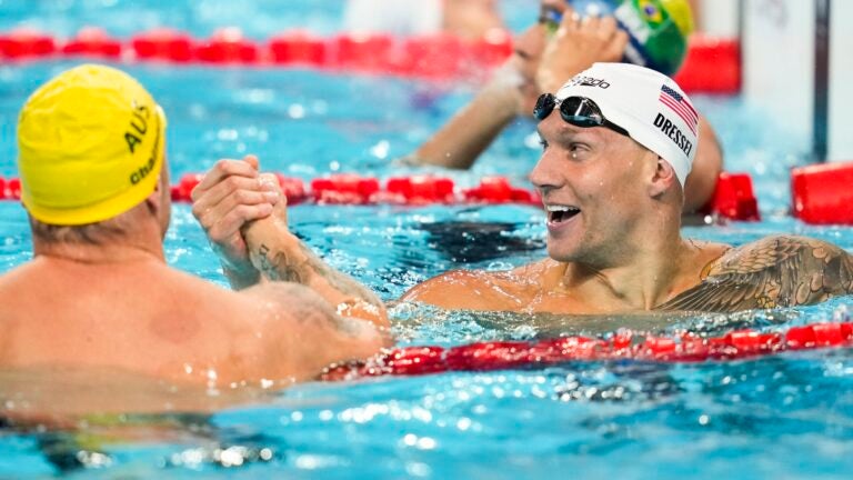 Caeleb Dressel wins 8th gold as anchor of US relay team