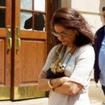 olumbia University President Minouche Shafik visits Hamilton Hall on the campus of Columbia University on May 1, 2024 in New York City.