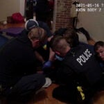 Burlington Police Department body cam footage of a police interaction with a Black teen in his home on May 15, 2021 in Burlington, Vt.