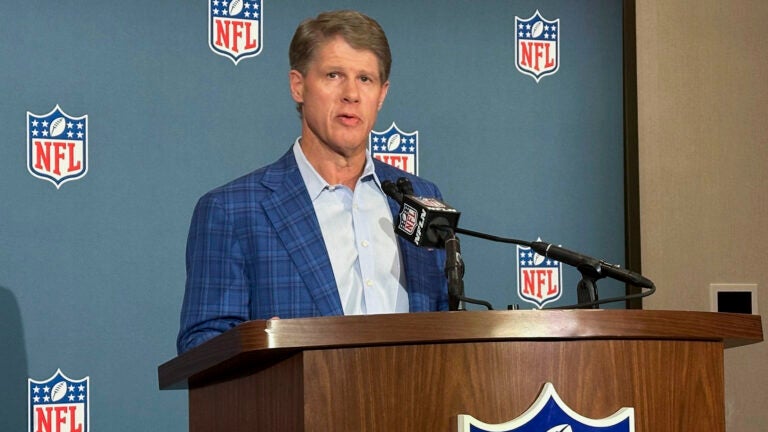 Kansas City Chiefs owner Clark Hunt speaks on behalf of the NFL's Special Committee on Ownership Policy in Minnesota on Tuesday, August 27, 2024.