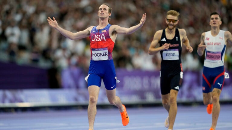 American Cole Hocker stuns the world with Olympic victory in men’s 1,500 meter race