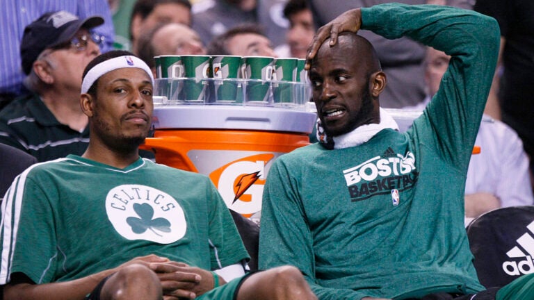 Kevin Garnett Paul Pierce Celtics Boston Globe