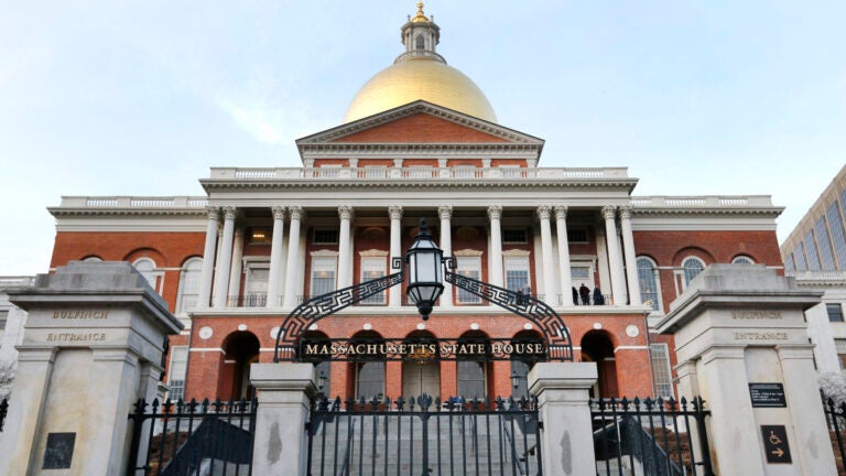 FILE - The Massachusetts State House.