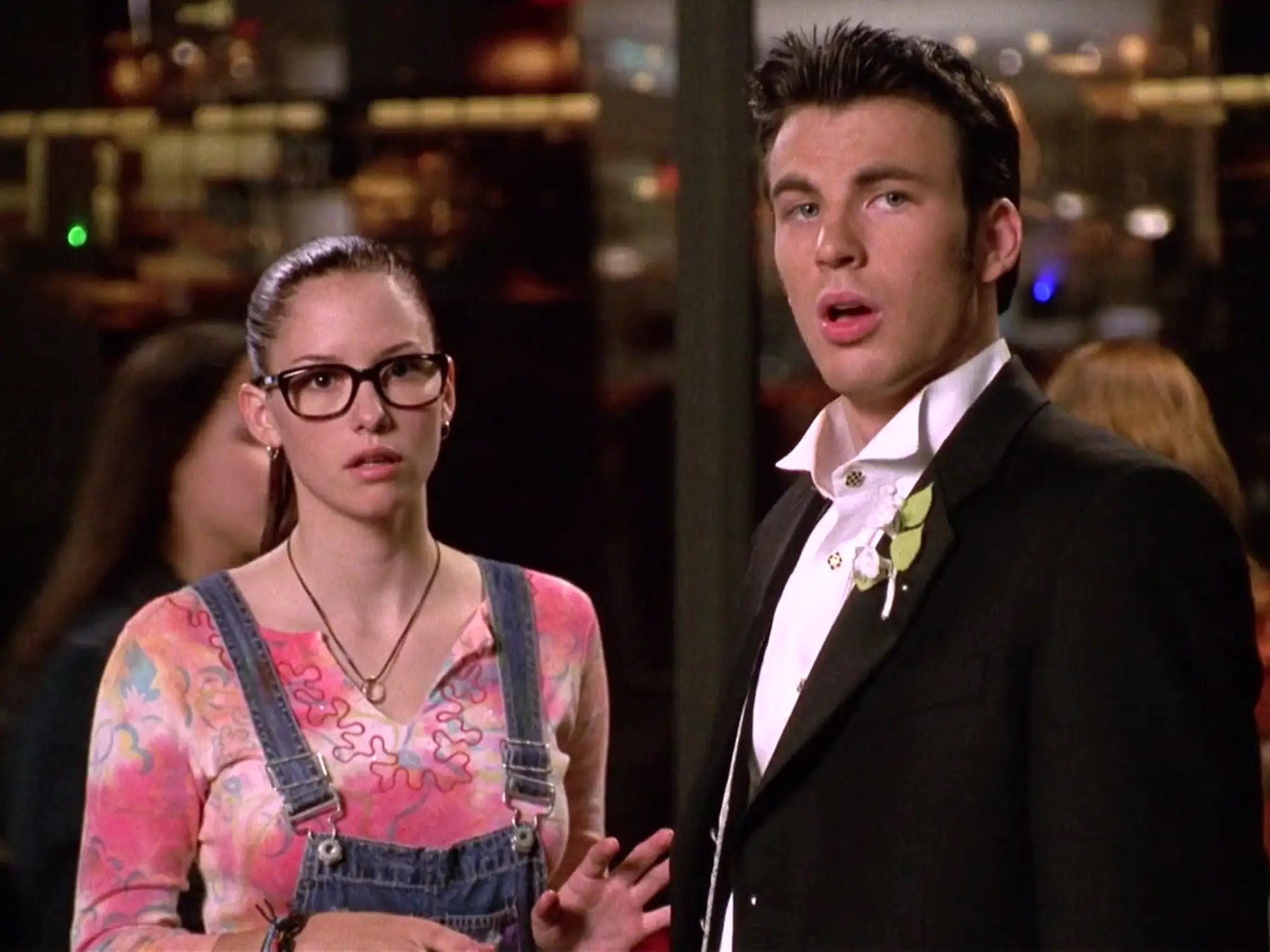 Chyler Leigh and Chris Evans in "Not Another Teen Movie."